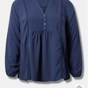 Women's Navy Blouse